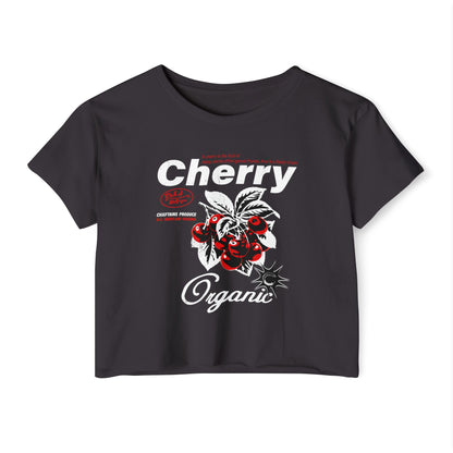 Cherry Organic Crop Top — "Pick of the Crops"