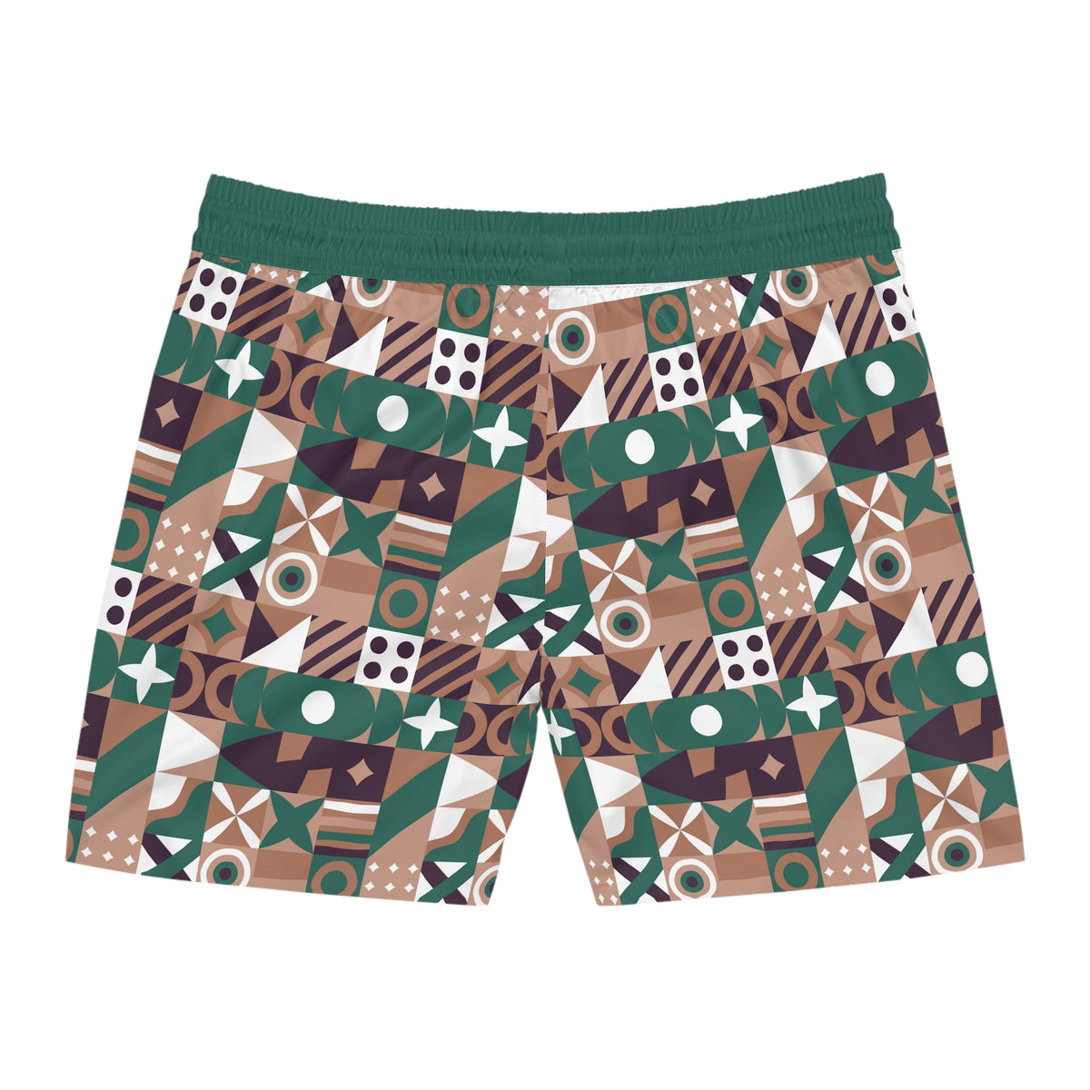 Chieftain Tribal Swim Shorts — Mens Mid-Length Beach Trunks