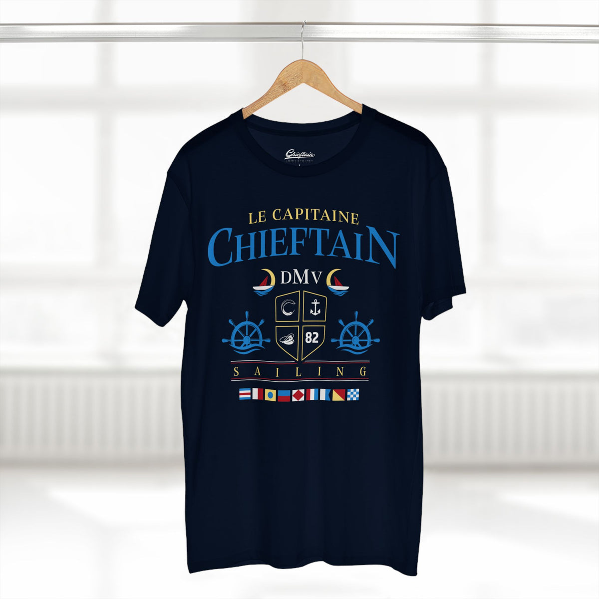 Chieftain Sailing T-Shirt — Le Capitaine Nautical Crew Tee