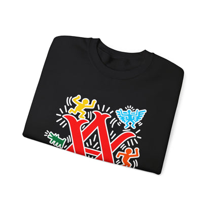 Abstract Vision Graphic Crewneck Sweatshirt