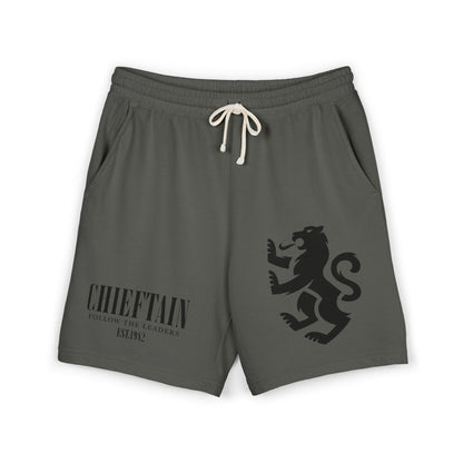 Chieftain Athleisure Sweat Shorts —Panther Emblem Casual Fleece Shorts