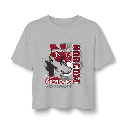 Norcom Greyhounds Women's Boxy Tee — Portsmouth 1913 School Spirit