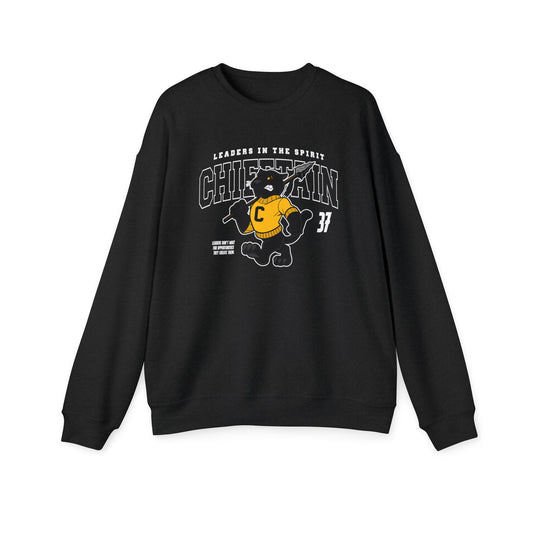 Chieftain Mascot Sweatshirt — "Leaders in the Spirit" Crewneck