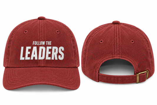Vintage Corduroy Cap - Follow the Leaders Embroidered Hat